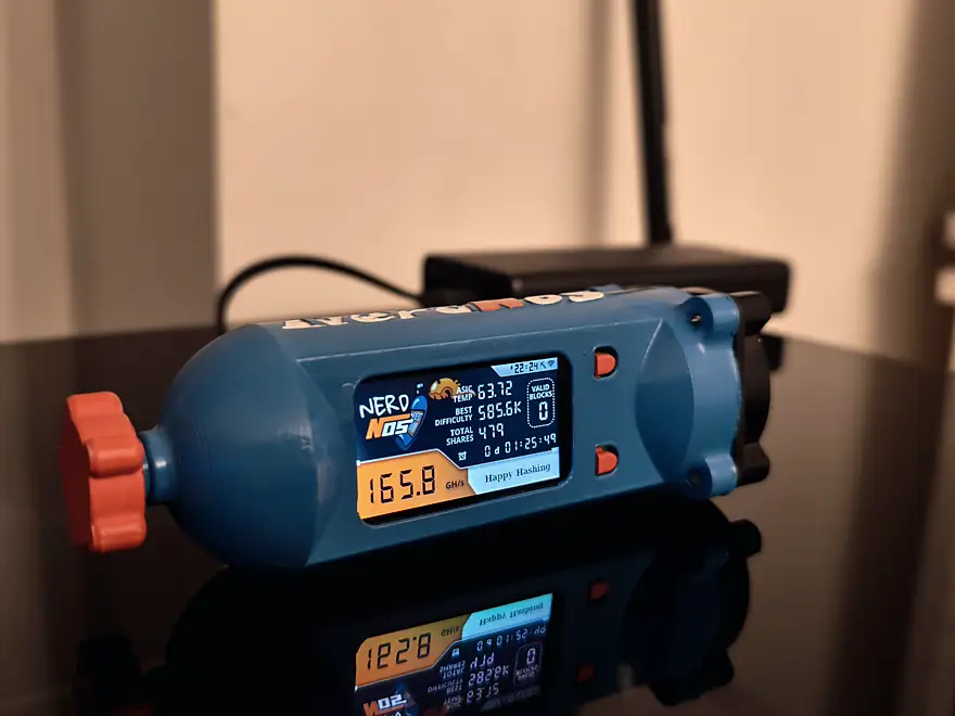 A NerdNOS in a 3D-printed case